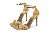 Schutz Jenna Heel In Ouro Claro Orch In Gold