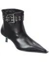 Schutz Jess Leather Bootie In Black