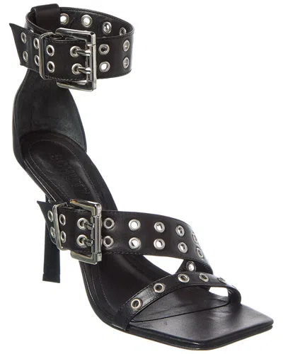 Schutz Jess Leather Sandal In Black