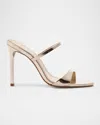 Schutz Jessica Leather Stiletto Mule Sandals