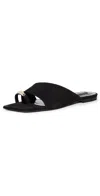 Schutz Women's Jodie Slip On Flat Sandals In Black