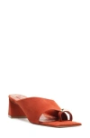 Schutz Jodie Mid Slide Sandal In Sunset Ochre