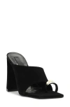 Schutz Dethalia Pin Heel Slide Sandal In Black