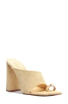 Schutz Ariella Acrylic High Heel In Natural Nibs