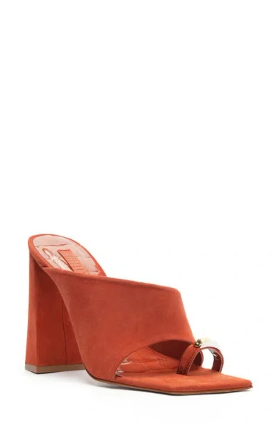 Schutz Jodie Slide Sandal In Orange