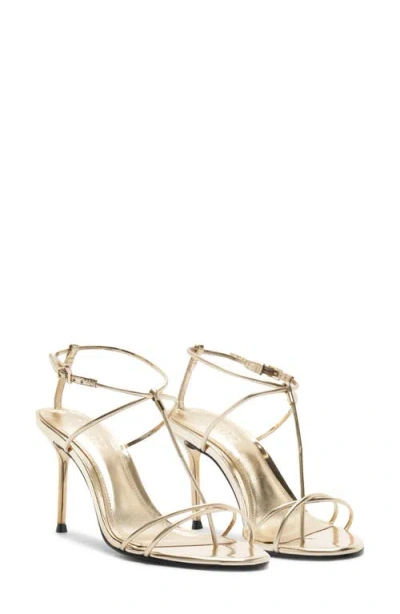 Schutz Jules Ankle Strap Sandal In Gold