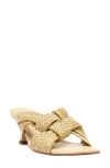 Schutz Women's Kali Kitten Heel Sandals In Natural Nibs