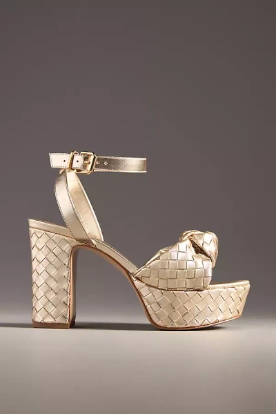 Schutz Kareena Knot Platform Heels In White