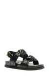 Schutz Women's Kareena Knot Sporty Sandals In Black