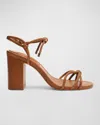 SCHUTZ KATE KNOTTED ANKLE-TIE SANDALS