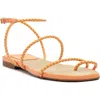 Schutz Kaya Ankle Strap Sandal In Coral Sand