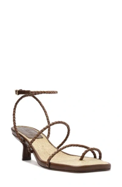 Schutz Kaya Ankle Strap Sandal In Desert Brown