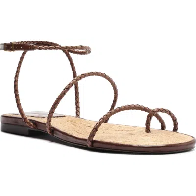 Schutz Kaya Ankle Strap Sandal In Desert Brown