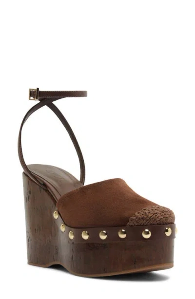 Schutz Kayana Platform Wedge Clog In Brown