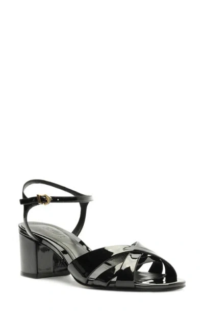 Schutz Keefa Ankle Strap Sandal In Black