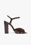 Schutz Keefa Ankle Strap Sandal In Red