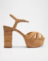 Schutz Keefa Cork Sandal In Natural
