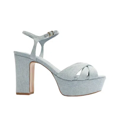 Schutz Keefa Heels In Sea Blue Sea In Multi