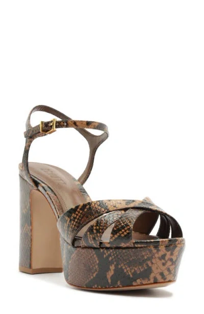 Schutz Keefa Kitten Heel Sandal In Multi