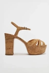 Schutz Keefa Cork Sandal In Beige