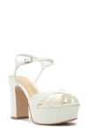 Schutz Keefa Platform Sandal In White 100
