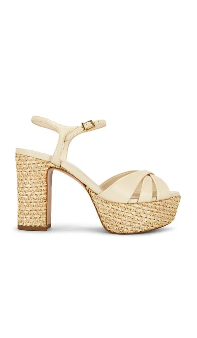 Schutz Keefa Raffia Platform Sandal In Neutral