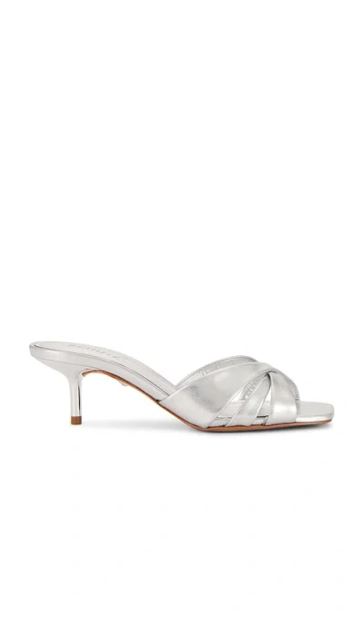 Schutz Keefa Sandal In Metallic Silver