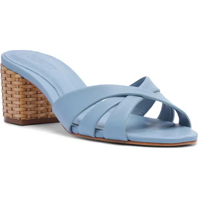Schutz Keefa Slide Sandal In Sky Blue