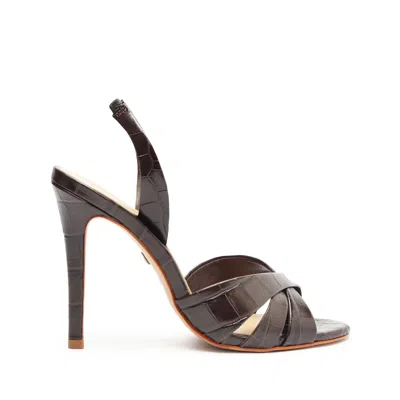 Schutz Keefa Sling Leather Sandal In Brown