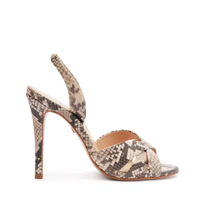 Schutz Keefa Sling Leather Sandal In Brown