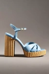 Schutz Keefa Straw Platform Heels