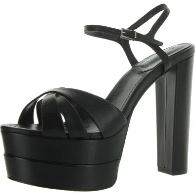 Schutz Keefa High Nappa Leather Sandal In Black