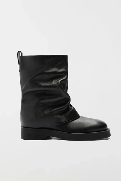 Schutz Keira Foldover Boot In Black, Women's At Urban Outfitters