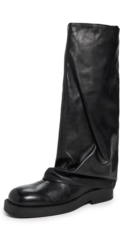 Schutz Keira Up Cloak Boots Black