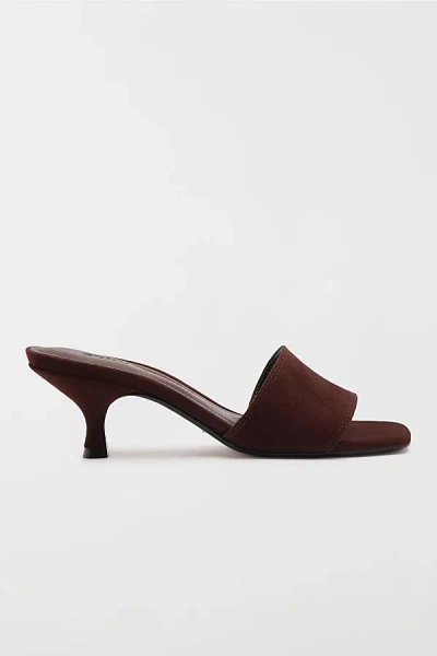Schutz Kelsea Heeled Mule In Chestnut Brown, Women's At Urban Outfitters