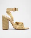 Schutz Khari Ankle Strap Sanndal In Natural Nibs