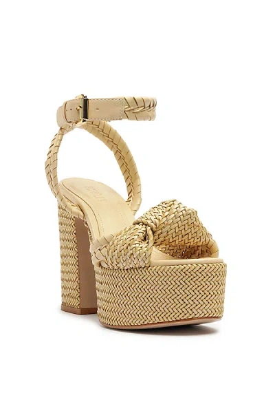 Schutz Khari Woven Platform Heel In Beige, Women's At Urban Outfitters