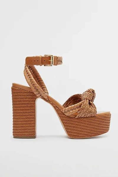 SCHUTZ KHARI WOVEN PLATFORM HEEL IN BROWN, WOMEN'S AT URBAN OUTFITTERS