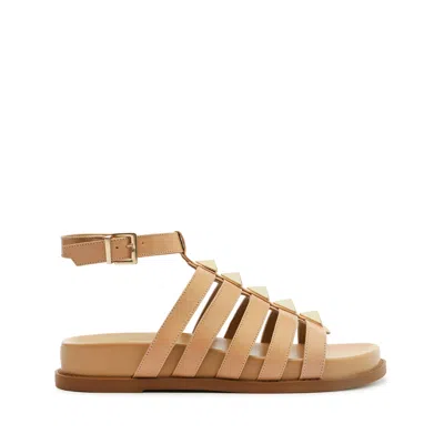 Schutz Kyrie Sporty Leather Sandal In Brown