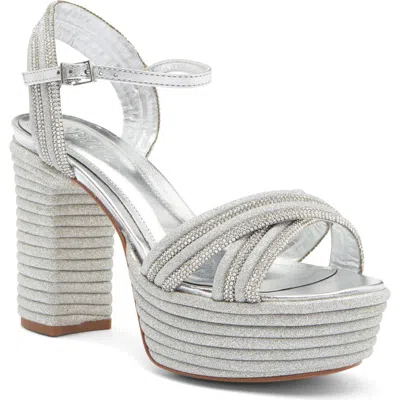 Schutz Latifah Glam Rhinestone Platform Sandal