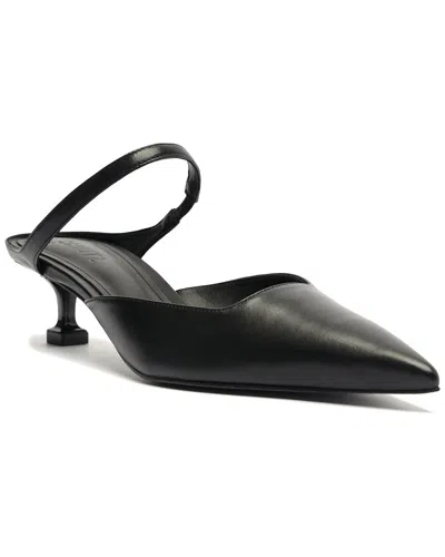 Schutz Laura Mule Kitten Leather Pump In Black