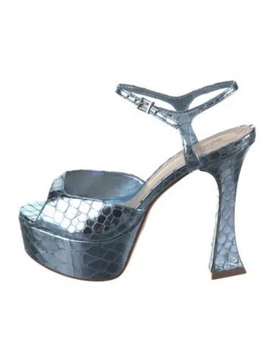 Pre-owned Schutz Leather Animal Print Pumps