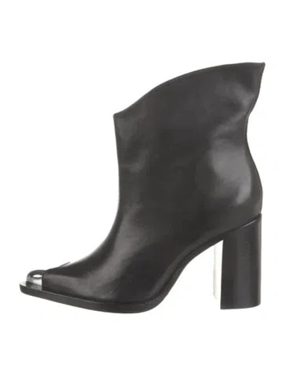 Pre-owned Schutz Leather Boots In Black