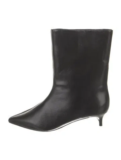 Pre-owned Schutz Leather Boots In Black