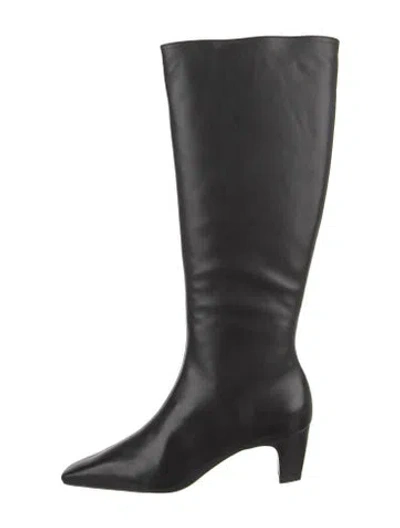 Pre-owned Schutz Leather Boots In Black