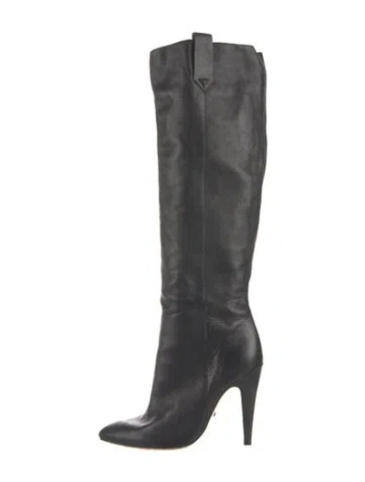 Pre-owned Schutz Leather Boots In Black