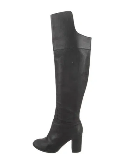 Pre-owned Schutz Leather Boots In Black
