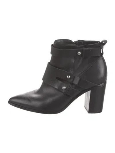 Pre-owned Schutz Leather Boots In Black
