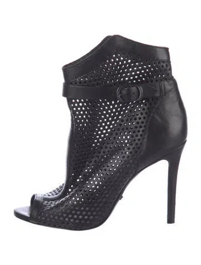 Pre-owned Schutz Leather Boots In Black