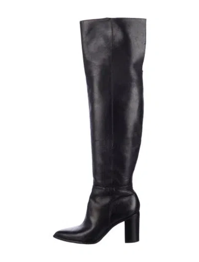 Pre-owned Schutz Leather Boots In Black